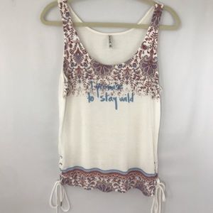 Stradivarius Graphic Tank Ladies M EUC